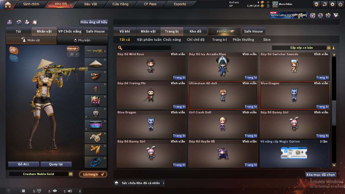 shop acc cf uy tin gia re